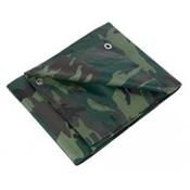 Bche de protection camouflage 5,40x8 m 130gr/m2