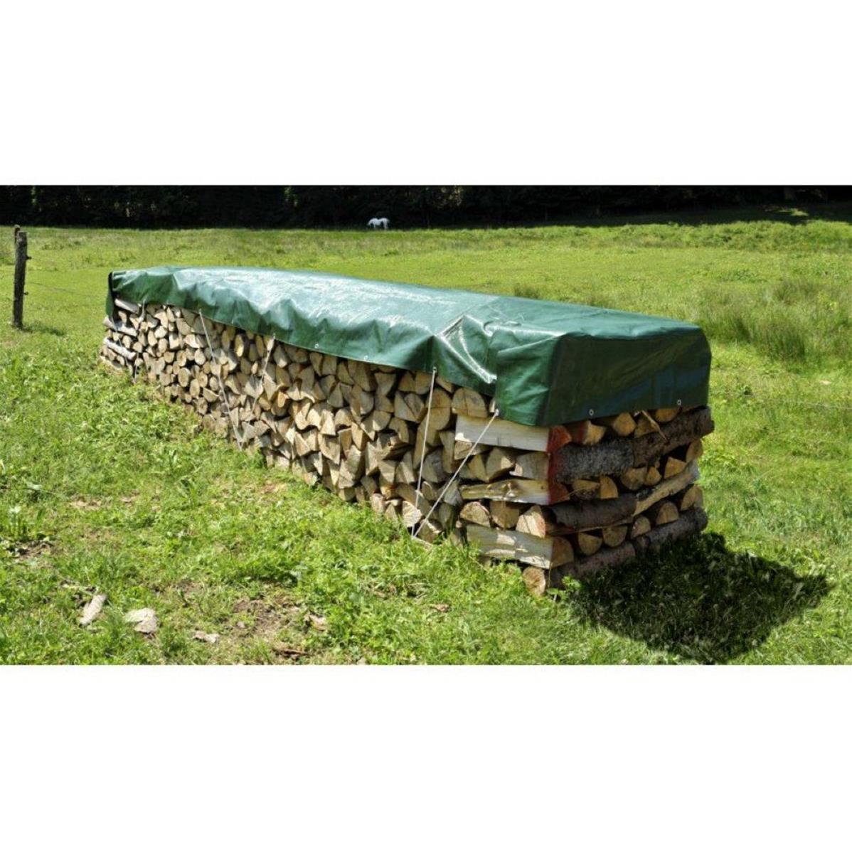 Bache spéciale couverture bois ultra lourde 2x8 m 250 grs/m²